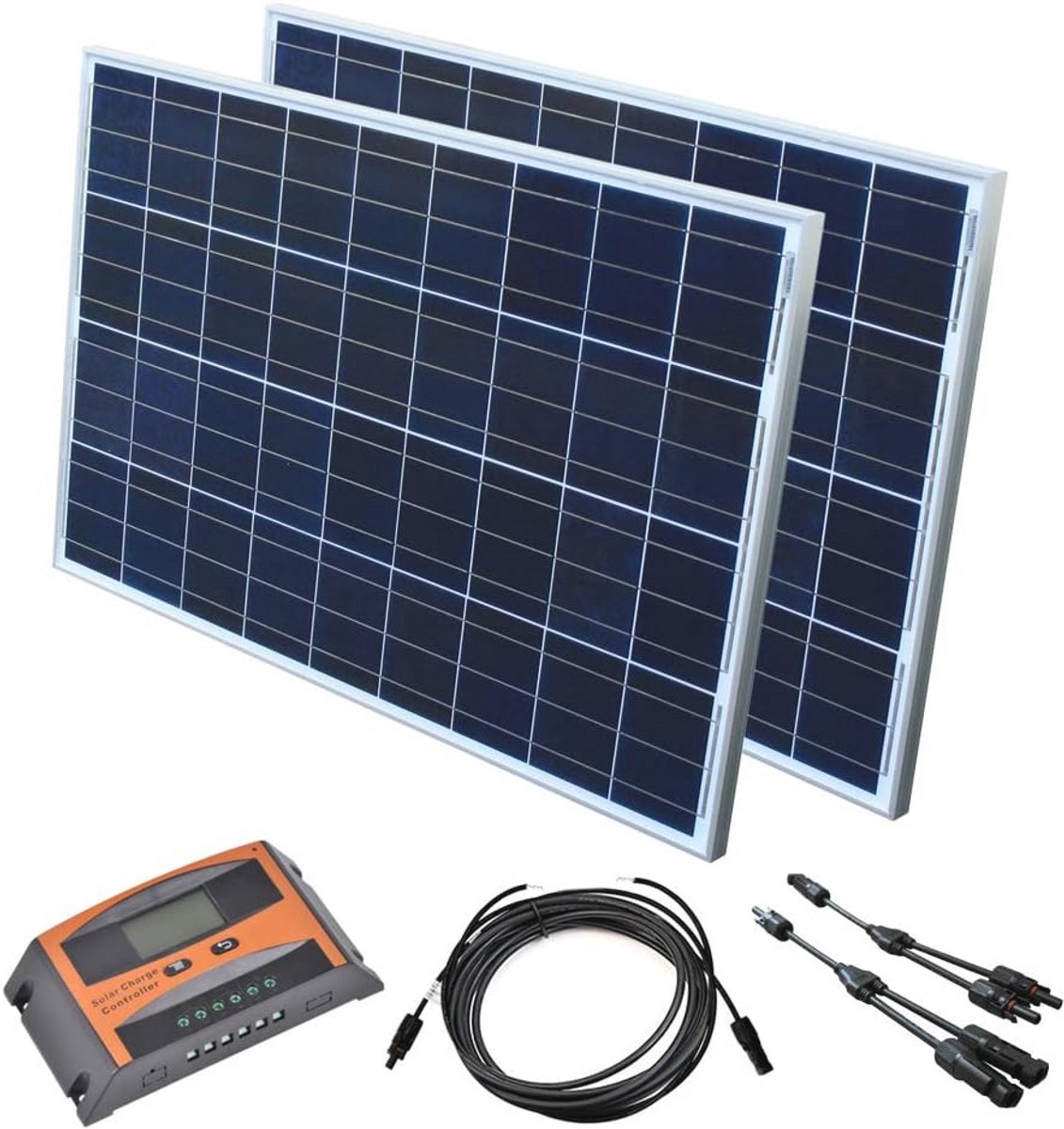 Zonne-installatie 12V set voor camper en vakantiehuis - Complete zonnekit met zonnepanelen en laadregelaar
