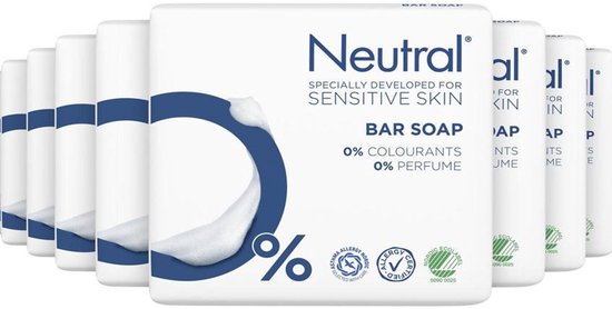Neutral Zeep - 0% - bevat 0% parfum en 0% kleurstoffen - 8 x 2 stuks