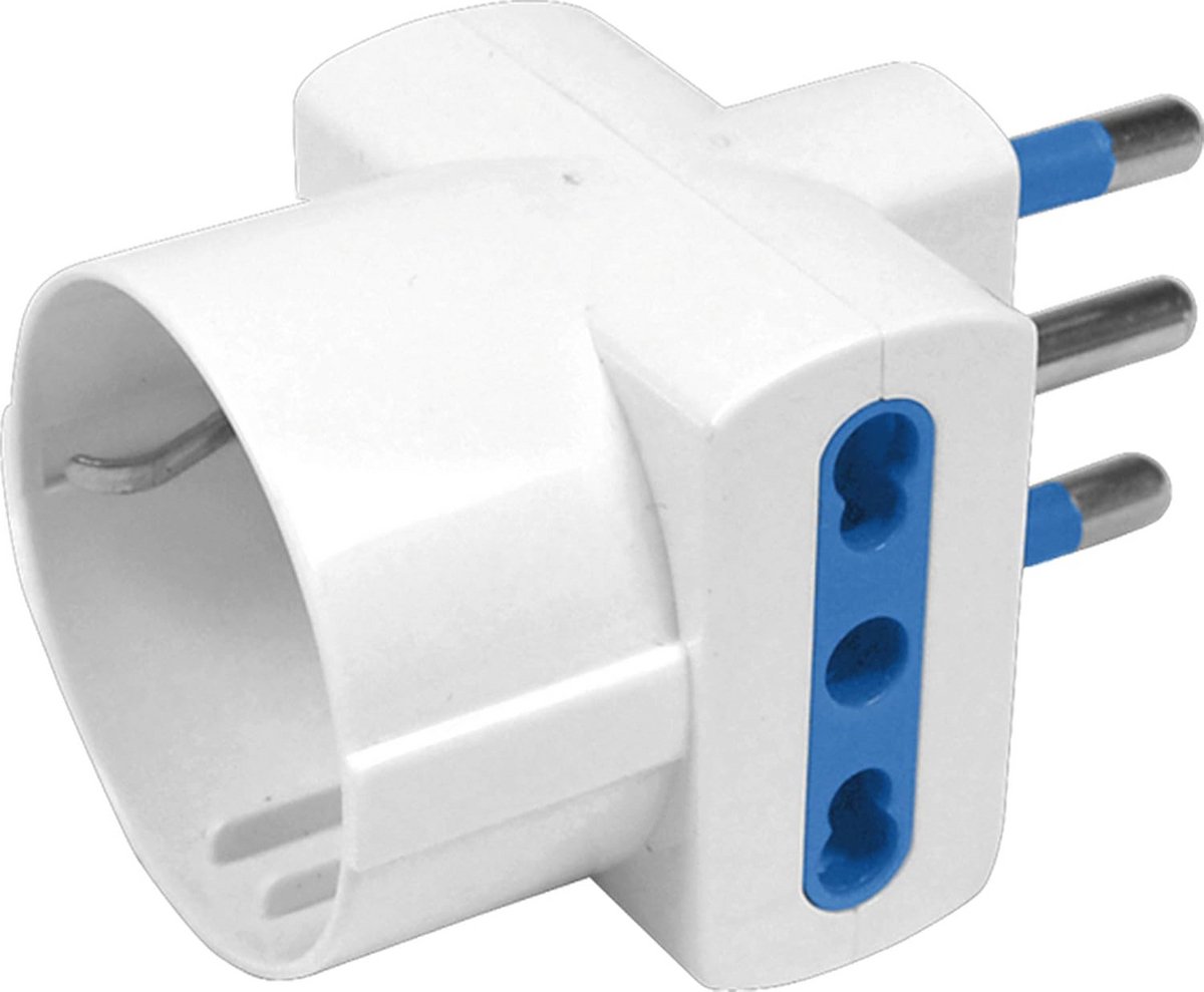 Drievoudige stopcontactadapter met Schuko, 16 A