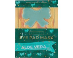 Kerst Yeauty Oogpads - X-Mas Strik Groen | 1 paar Oogmasker - Met hyaluronzuur, aloë vera en vanille-extract