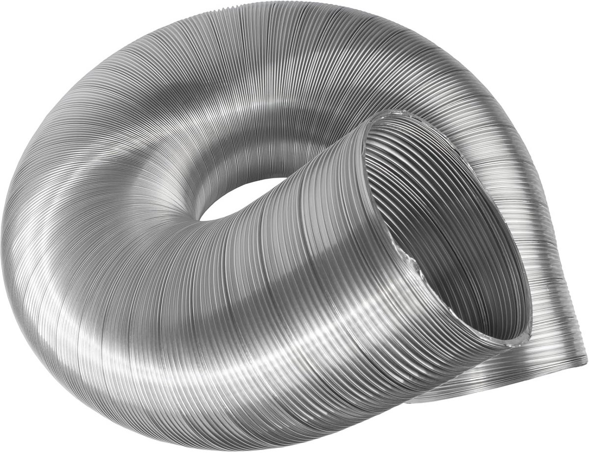 Flexibele ventilatiebuis van aluminium 125 mm - 3 meter