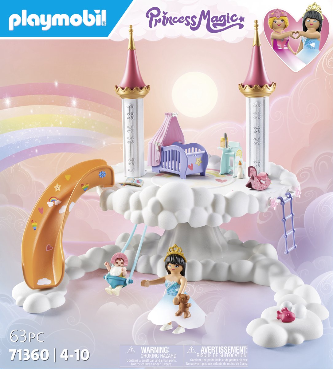 PLAYMOBIL Magic 9469 Schitterend kristallen paleis met glinsterende kristal, incl. van kleur veranderende kleding, vanaf 4 jaar