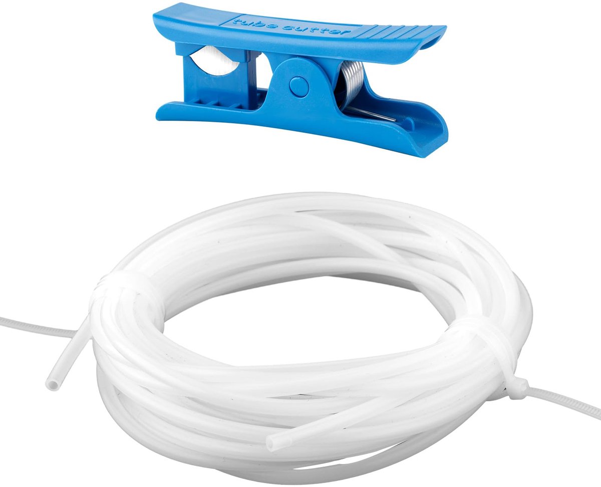 PTFE-slang met snijkop, binnendiameter 2,5 mm x buitendiameter 4 mm PTFE-slang past op direct drive extruder 3D-printer voor Bambu Lab A1/A1 mini/P1P/P1S/X1C voor Creality K1/K1 Max voor Ender 3V3