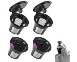 4stuks- koffiecapsules-Geschikt voor K-cup-Herbruikbaar-Keurig capsulehuls accessoires-zwart-5,2*3,8*4,5 cm