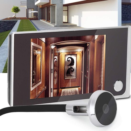 3.5" LCD Door Electronic Peephole Camera - 120 Degree Digital Doorbell - Low Power Door Viewer — afbeelding 4