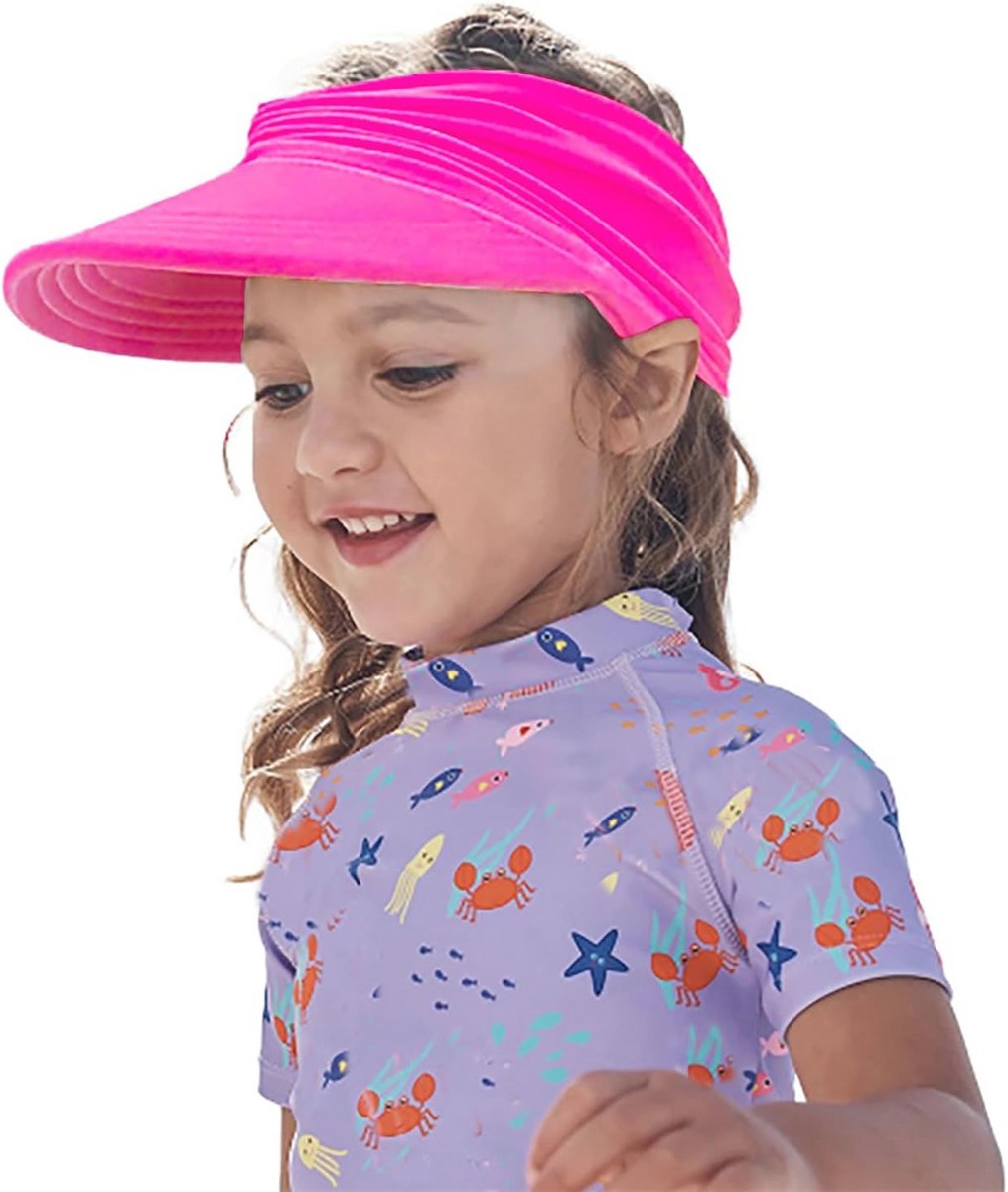 Zomer UV-beschermende Zonnehoed voor Kinderen - Opvouwbare Strandhoed met Ademend Ontwerp