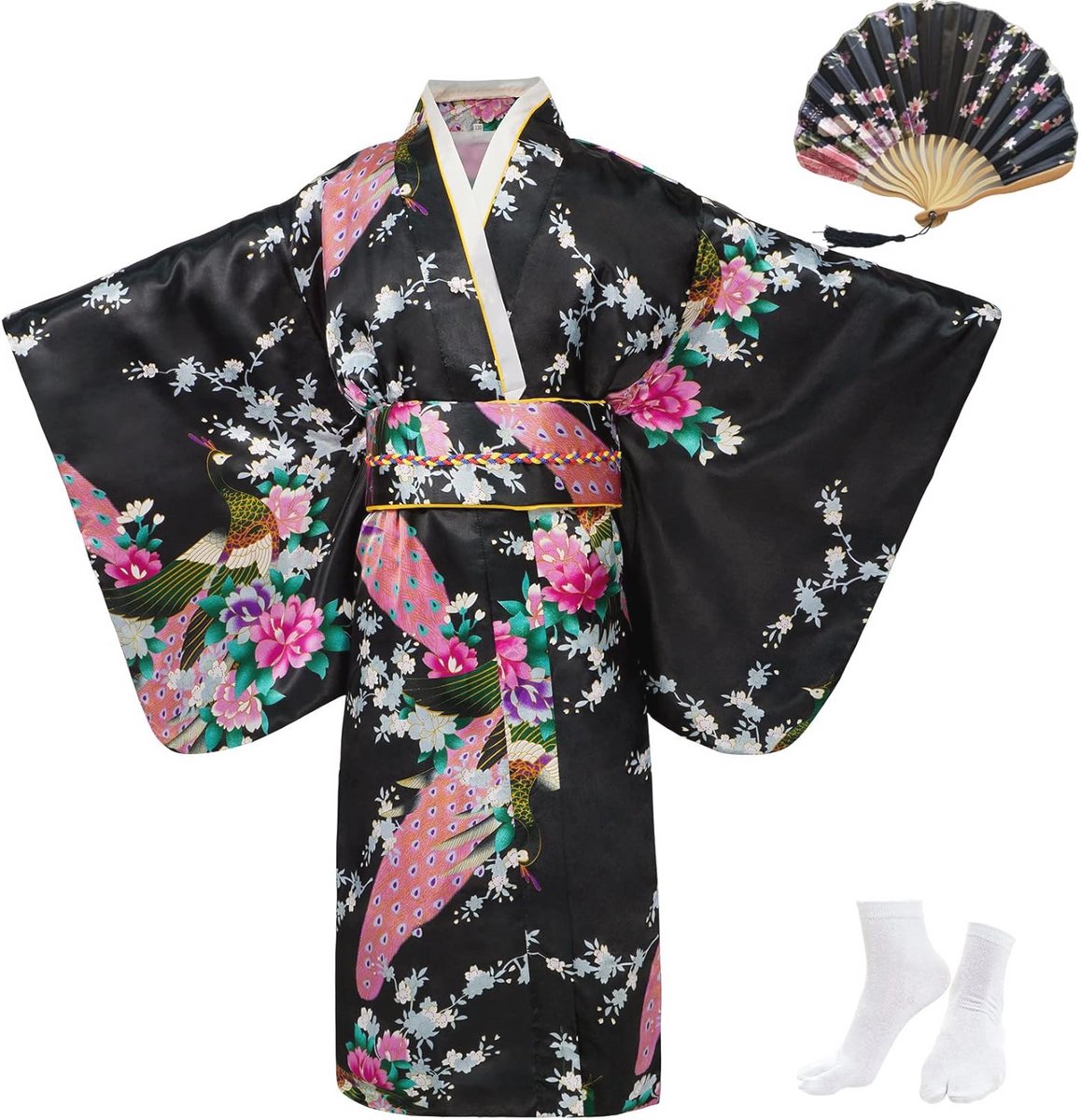 Vintage Meisjes Kimono - Traditionele Japanse Kleding voor Kinderen