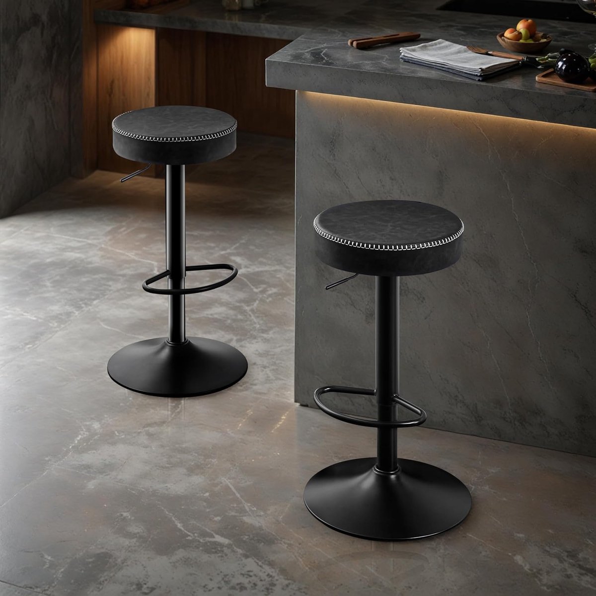 Barkrukken Set van 2 – Met Rugleuning – Industrohome