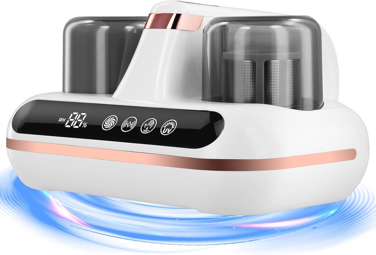 Draadloze 5-in-1 matrasstofzuiger met UV-C en ultrasone technologie - Geluidsarm en krachtige zuigkracht