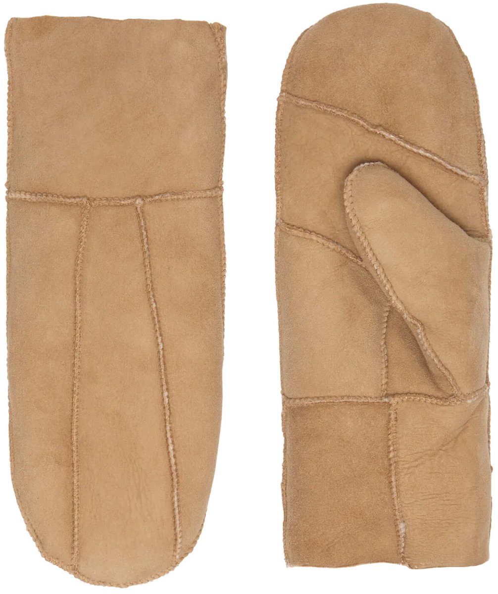 Lammy Wanten voor Dames - Suede leren wanten - Wanten warm gevoerd met schaapsvacht - Model Lauren - Suede wanten voor dames - Maat S