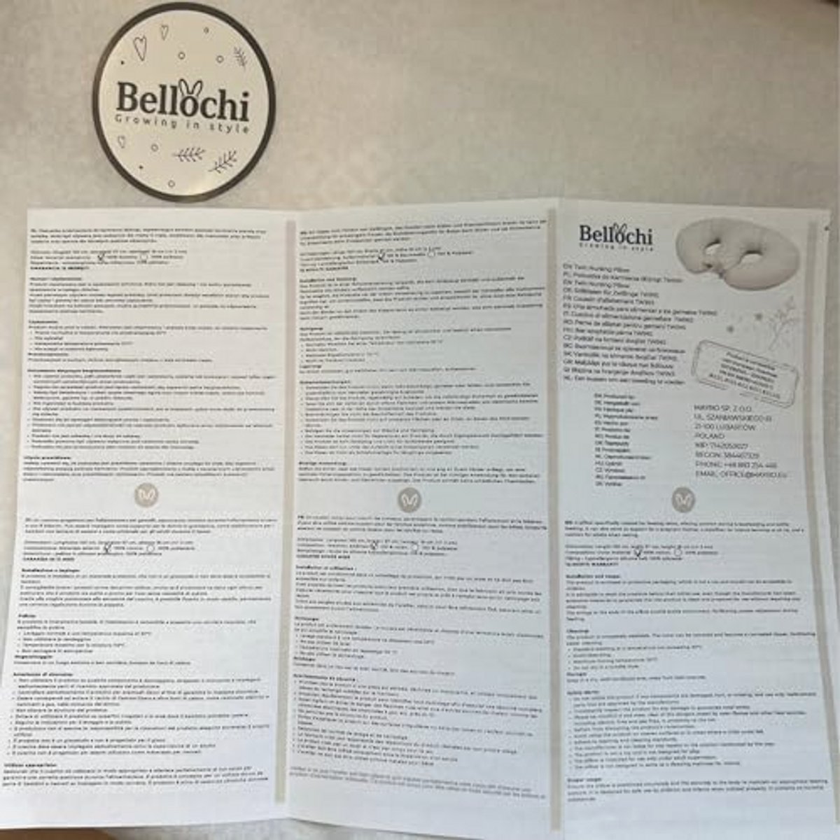 Krulvormig Moeder- en Borstvoedingskussen voor Tweelingen - Multifunctioneel Kussen van 100% Katoen - OEKO-TEX Gecertificeerd