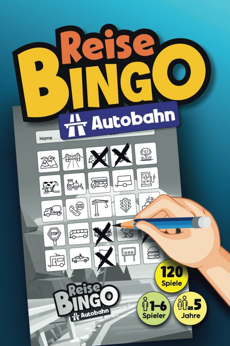 Autobahn Bingo Spel voor Kinderen van 5 Jaar - Ideaal voor Lange Ritten en Vakanties