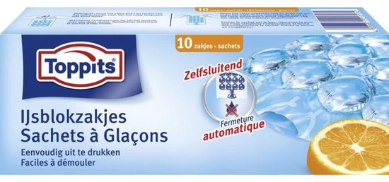 Toppits IJsblokzakjes 10 stuks — afbeelding 3