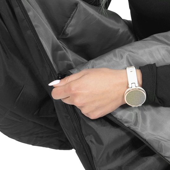 Comfortabele Dekenmodel Slaapzak 210 x 73 cm - Zwart met Draagtas van Merkloos — afbeelding 5