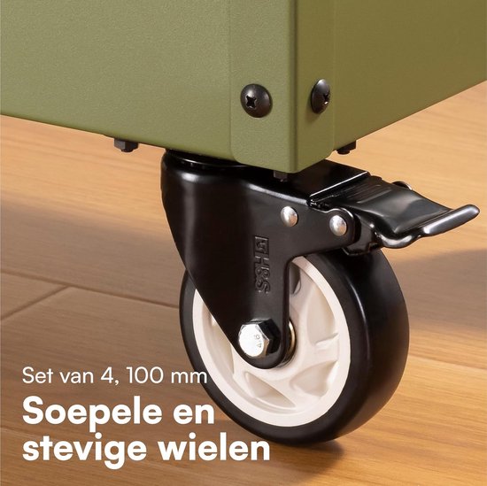 Zwenkwiel 100 verzinkt 2TPKO ronde buis 24-27mm met rem