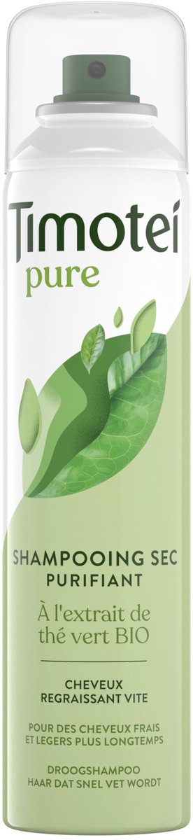 Timotei pure droogshampoo 245ml thé vert