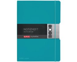 Notitieboek Flex A4 met PP-cover, 2 x 40 vellen, Karibisch turquoise