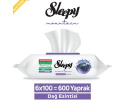 Sleepy Mountain Yüzey Temizlik Havlusu&Mendili Dağ Esintisi 6x100 (600 Yaprak)