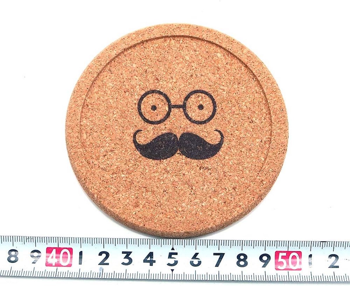 Set van 3 Ronde Kurk Onderzetters - Hittebestendig en Vochtabsorberend