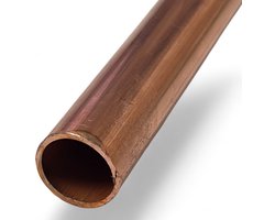 Kort stukje koperen buis - 15mm - 33cm lang - pijpje voor water- en gasleidingen