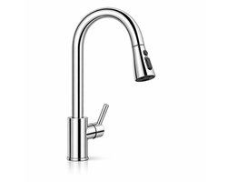 Keukenkraan met Uittrekbare Uitloop - Handdouche - Uittrekbaar - Mengkraan - Flexibele Slang - RVS - KF13