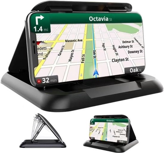 METYOUCAR Auto telefoonhouder voor Fiat 500 2007-2016-2024 Draaibare vaste telefoonhouder voor auto geschikt voor iPhone Android en universeel smartphones Mount (B stijl