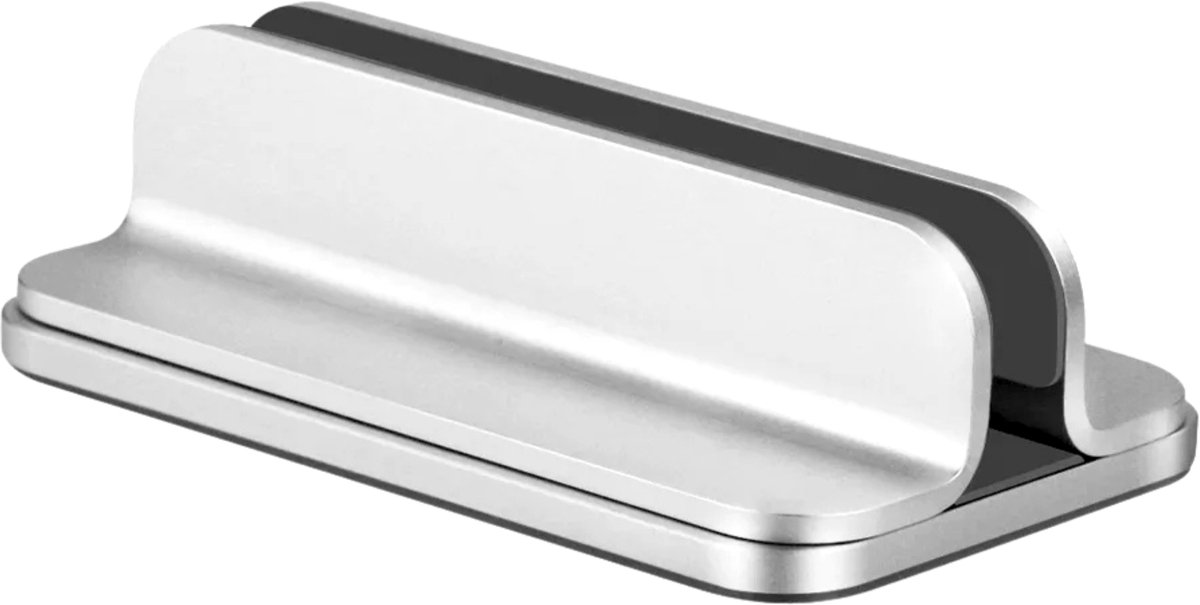 Mastersøn Verticale Laptop Standaard - Aluminium & Verstelbaar - Zilver - MacBook