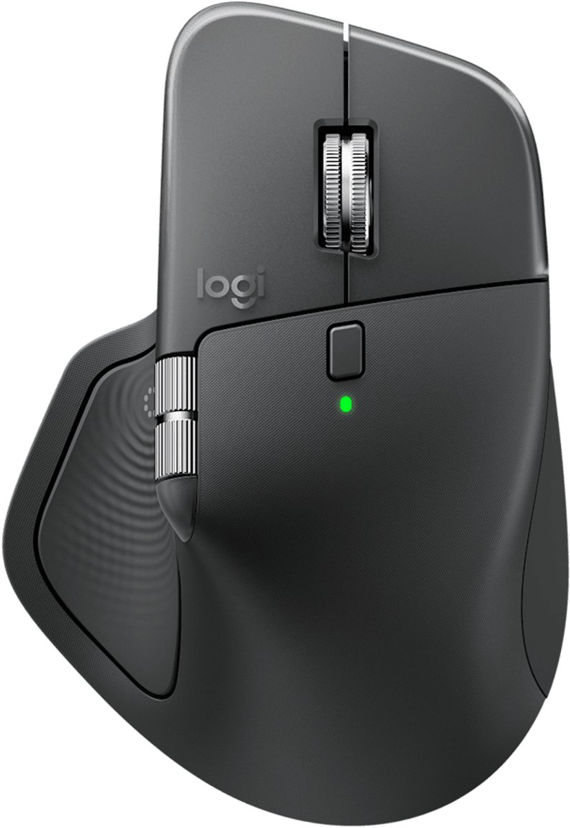 Logitech MX Master 4 for Business muis Kantoor Rechtshandig RF-draadloos + Bluetooth Laser 8000 DPI