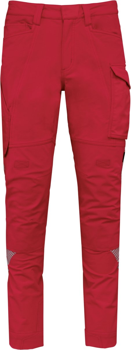 WK. Designed To Work Gerecycled stretchbroek met veel zakken unisex WK746 - Red - 34 FR
