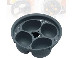 4-eieraccessoire – Keukenaccessoire Geschikt voor Thermomix TM6, eierkoker Geschikt voor Thermomix TM5, stoommandje Geschikt voor 4 eieren Geschikt voor TM6/TM5