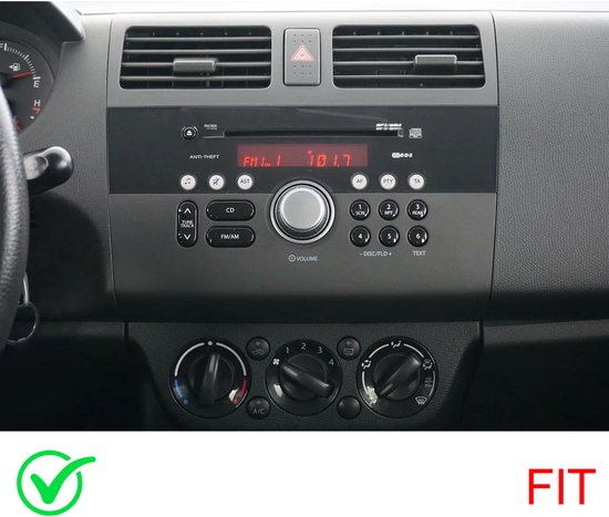 Navigatiesysteem -4GB+64GB Compatibel met Suzuki Swift-modellen van 2005-2010 Android 14, 10-inch display - Ondersteunt FM/RDS, Bluetooth, Wi-Fi SWC Mirror Link + AHD-achteruitkijkcamera