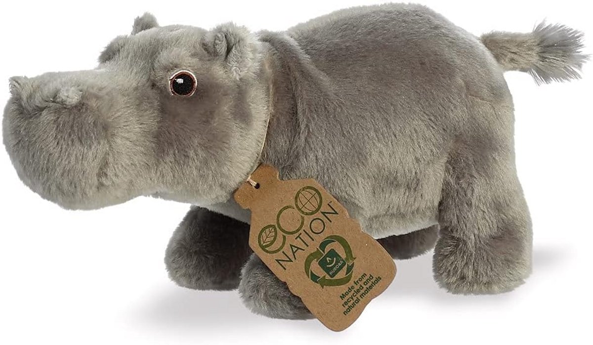 Eco Nation Nijlpaard 10,5 inch Zacht Speelgoed