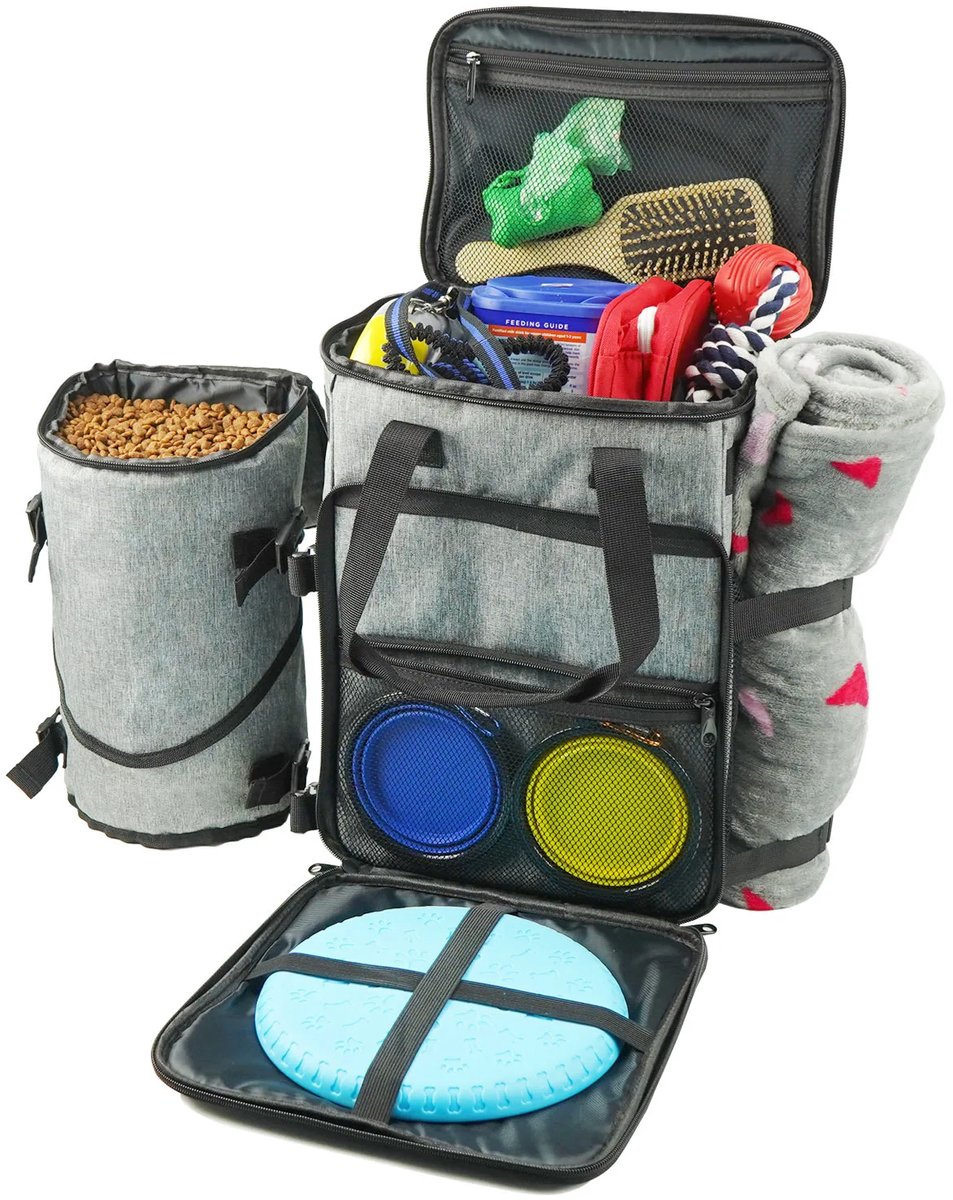 Huisdier Reistas & Organizer – Airline Approved Rugzak/Tote met Meerdere Vakken | Voor Weekendtrips & Outdoor Reizen