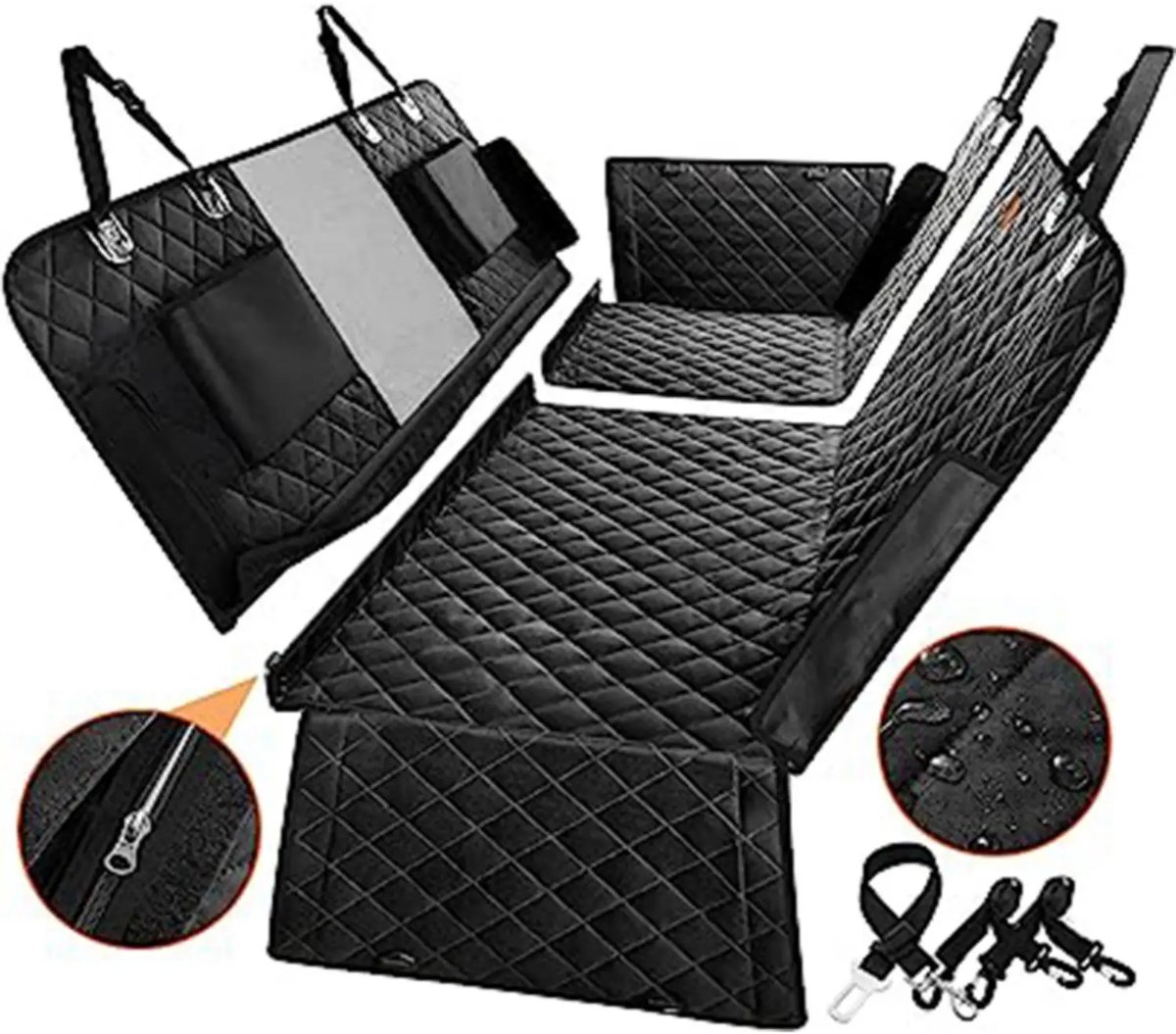Geüpgradede 6-in-1 kinder of Hondenautostoelhoes bescherm– 100% Waterdicht & Antislip