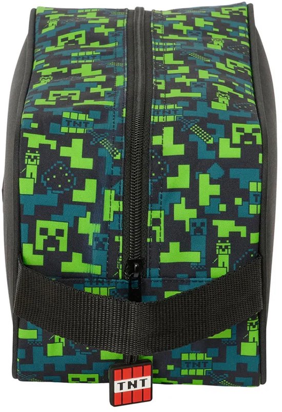 Theonoi Kinder Heuptas Minecraft, Riemtas, Schoudertas, Tailletas, Mobiele Telefoon Tas, Reistas, Kindertas, Portemonneetas voor School, Sport, Outdoor, 30 x 15 x 7.5 cm