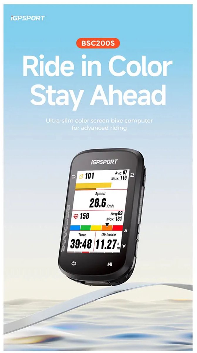 IGPSPORT BSC200S GPS Fietscomputer van Merkloos — afbeelding 2