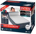 Doos van Intex Dura-Beam Deluxe luchtbed met hoofdbord, 203x152x46cm.