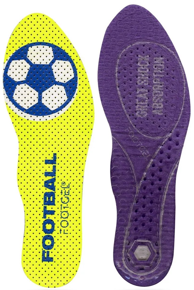 Footgel Voetbalinlegzool Geel EU 39-42