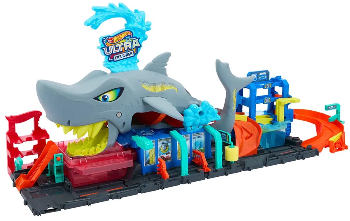 Hot Wheels City Haaienaanval in de autowasserette - Met speelgoedauto met kleurverrassing — afbeelding 20