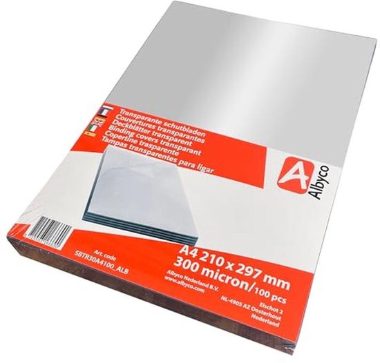 Voorblad GBC A4 Polycover 300micron blauw 100 stuks