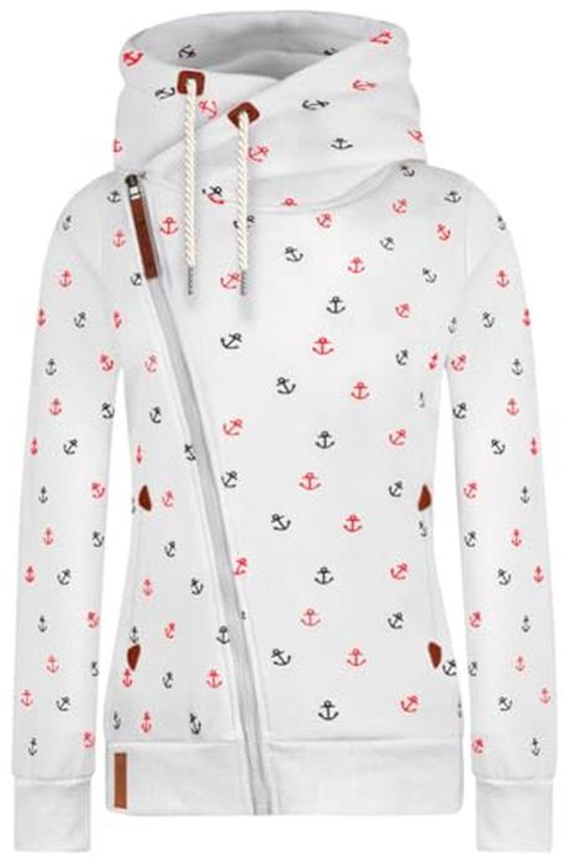 Hoodie voor dames met ritssluiting en capuchon – Comfortabel en stijlvol sweatvest