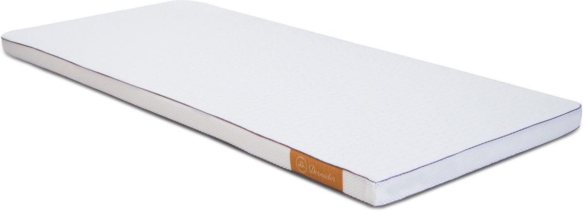 DORMIDOR ESSENTIAL TOPPER 140x200 - 6 CM COMFORTLAAG - Memory Foam - Traagschuim - Voorzien van een antislipzijde - Wasbare Hoes