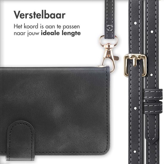 Étui iMoshion adapté à l'étui Samsung Galaxy A54 (5G) avec porte-cartes - Bookcase iMoshion avec cordon - Zwart