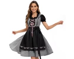 Vesta svr® Oktoberfest Dames - Tiroler jurk - Dirndl jurk - Carnavalskleding Dames - Bierfeest - Carnaval Kostuum Dames - Festivals - M
