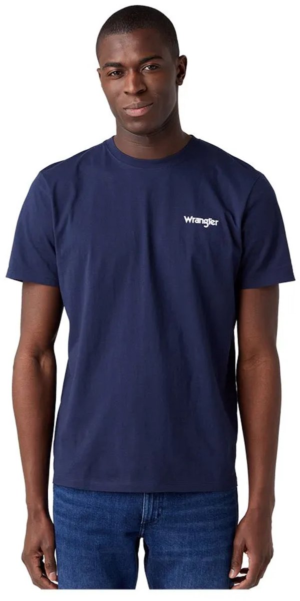 Wrangler Sign Off T-shirt Met Korte Mouwen 2 Eenheden 2XL Man Marineblauw