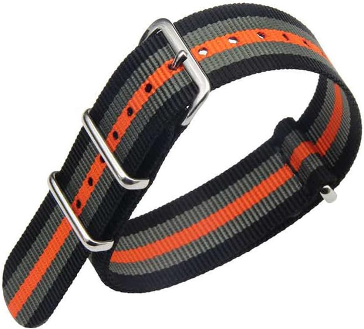 Nylon Horlogebandjes in Militair Stijl - Verkrijgbaar in Diverse Kleur- en Breedteopties