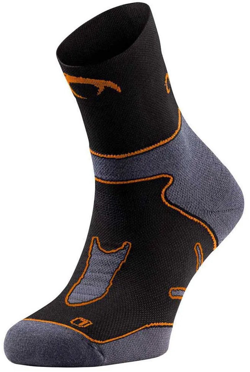 Lurbel Skate Pro Five Half Lange Sokken Oranje,Zwart,Grijs EU 39-41