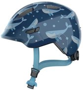 Fietshelm ABUS SMILEY 3.0 blue whale M - 50-55 cm - blauw - Geschikt voor gebruik op kinderfietsen - 240 g