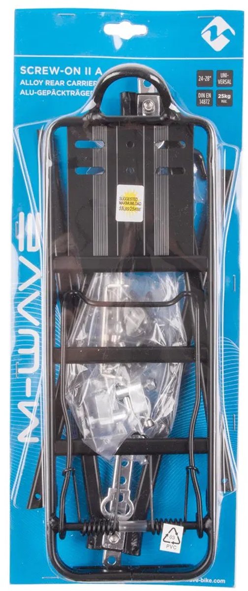M-Wave Universele bagagedrager - zwart aluminium - 26/28 inch - afneembare zijdelen - max. 25 kg van M-Wave — afbeelding 2