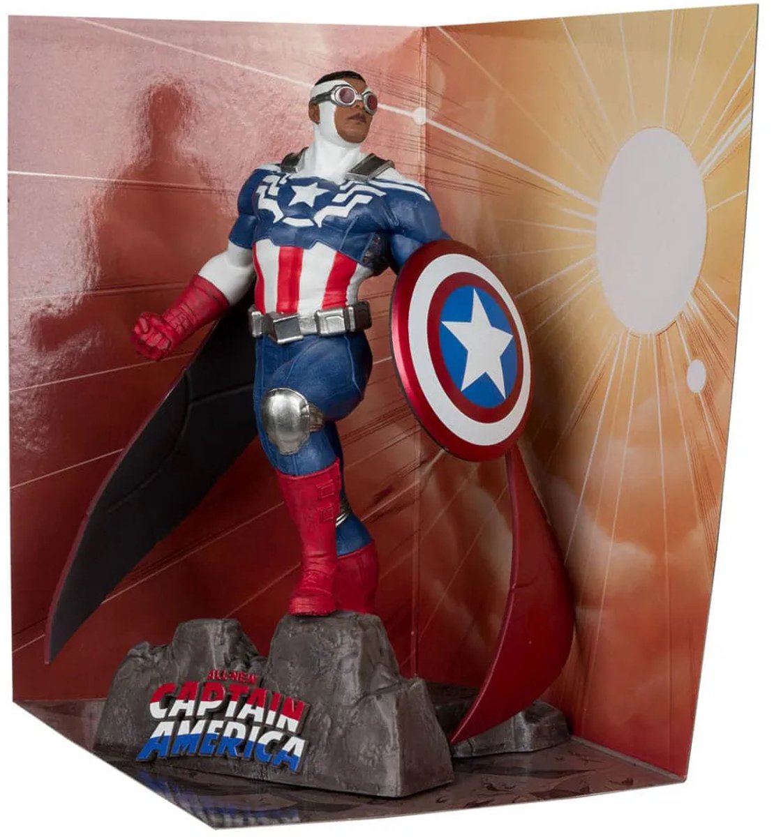 McFarlane Toys Marvel Collection PVC Statue 1/10 Captain America (All-New Captain America #1) 17 cm Beeld